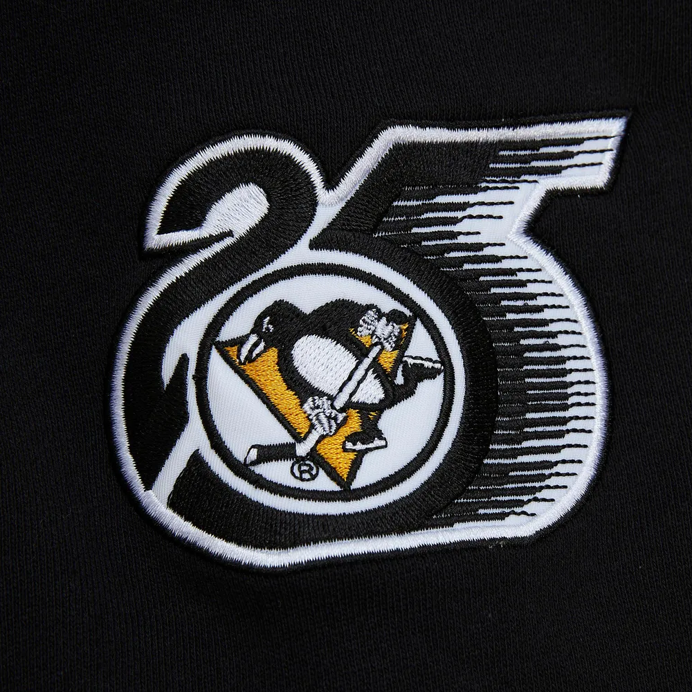 Chandail à capuchon Mitchell & Ness pour hommes, or/noir, Pittsburgh Penguins, champions de la Coupe Stanley 1992