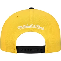 Casquette Snapback bicolore Pro Crown Underarch des Penguins de Pittsburgh pour homme Mitchell & Ness Gold/Black