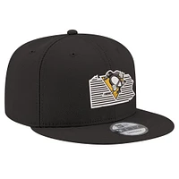 Men's New Era Black Pittsburgh Penguins State Pride 9FIFTY Snapback Hat