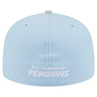 Men's New Era  Light Blue/Gray Pittsburgh Penguins Color Pack Two-Tone 59FIFTY Fitted Hat