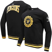 Men's Pro Standard Black Pittsburgh Penguins Crest Emblem Pullover Sweatshirt