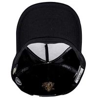 Men's Pro Standard  Black Pittsburgh Penguins Metallic Logo Pinch Front Adjustable Hat