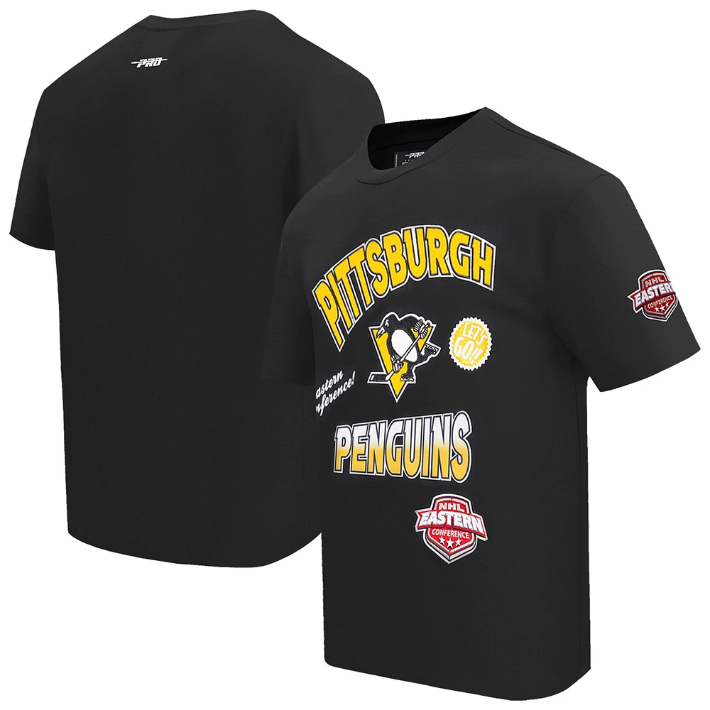 T-shirt Pro Standard noir pour homme des Penguins de Pittsburgh