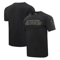 T-shirt noir Pro Standard avec le mot-symbole des Penguins de Pittsburgh pour hommes