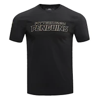 Men's Pro Standard Black Pittsburgh Penguins Wordmark T-Shirt