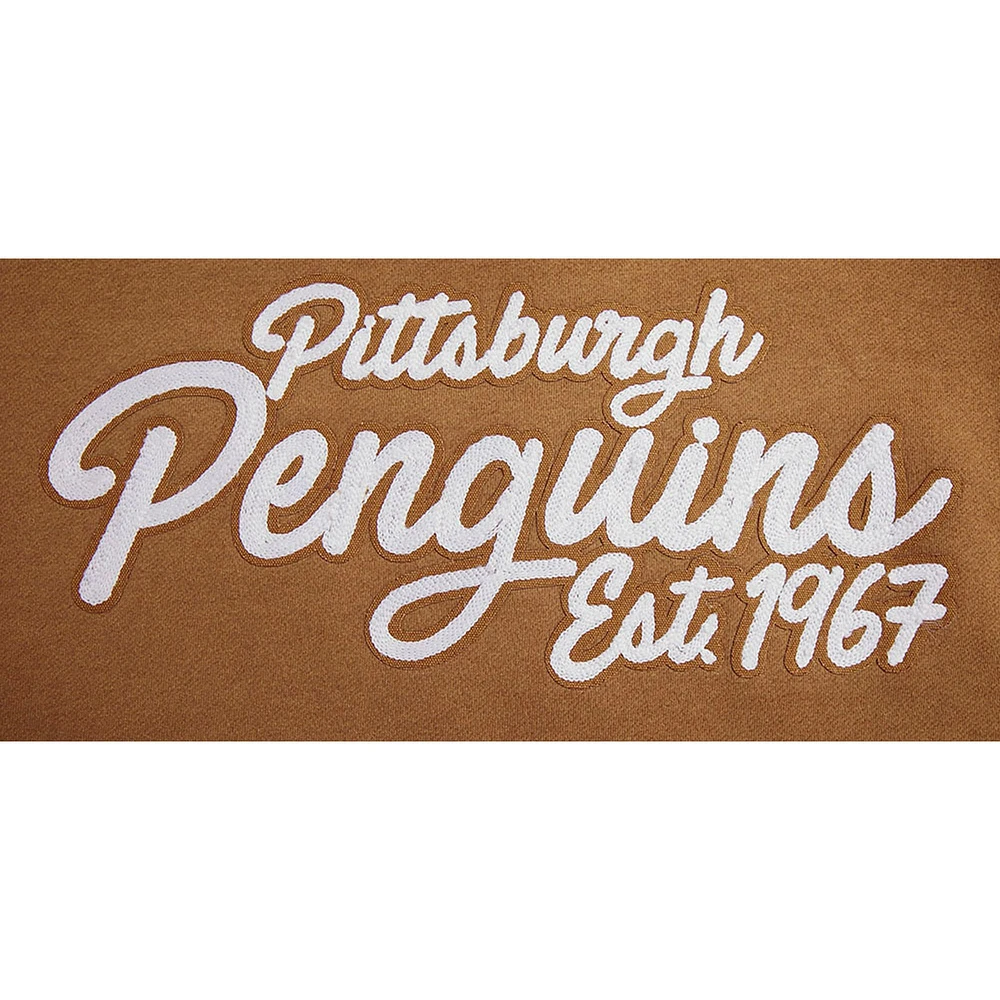 Sweat-shirt à enfiler Paint the City pour homme Pro Standard Brown des Penguins de Pittsburgh