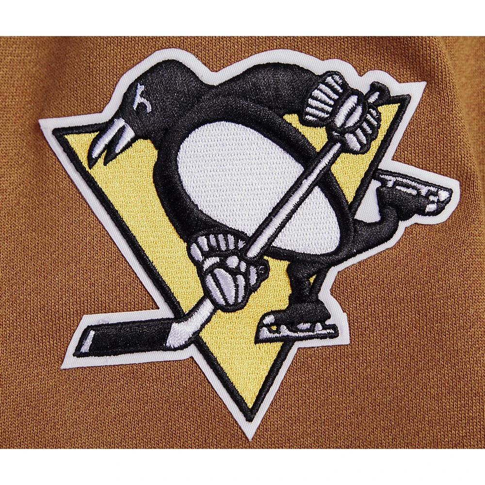 Sweat-shirt à enfiler Paint the City pour homme Pro Standard Brown des Penguins de Pittsburgh