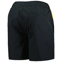 Men's Starter Black Pittsburgh Penguins Freestyle Volley Swim Shorts