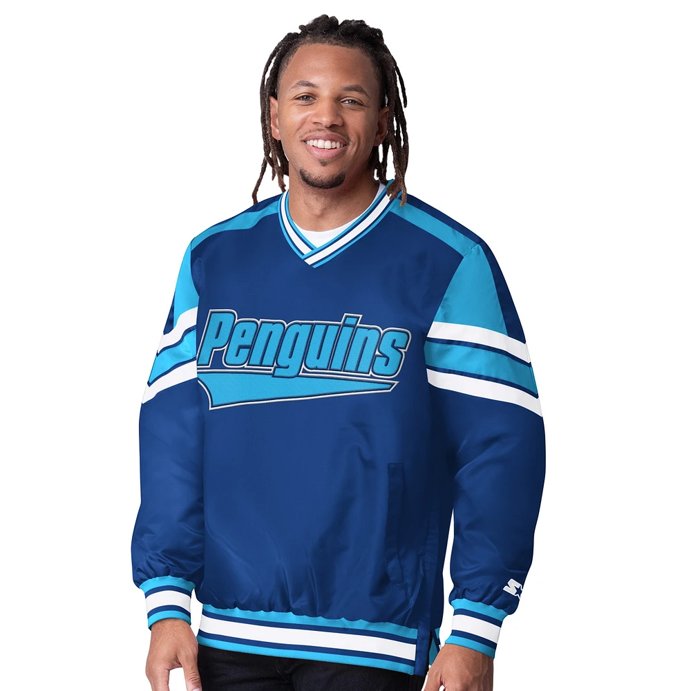 Veste à enfiler col en V Reliver I des Penguins de Pittsburgh pour homme, bleu