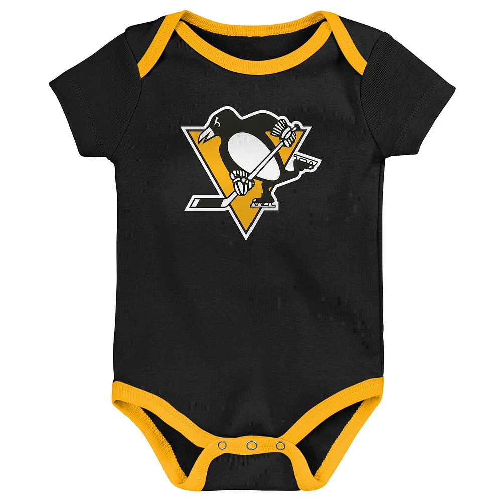 Ensemble de 2 bodys et couvertures pour nouveau-né bébé, choix n° 1 des Penguins Pittsburgh