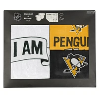 Ensemble de 2 bodys et couvertures pour nouveau-né bébé, choix n° 1 des Penguins Pittsburgh