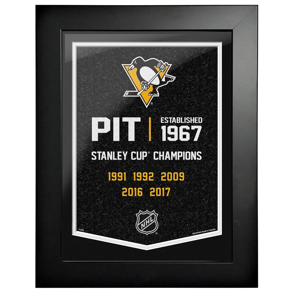 Pittsburgh Penguins - 12'' x 16'' Team Empire Framed Artwork