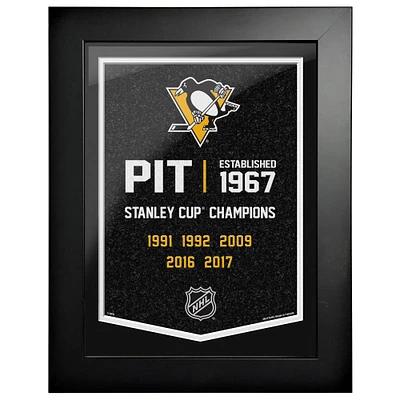 Pittsburgh Penguins - 12'' x 16'' Team Empire Framed Artwork