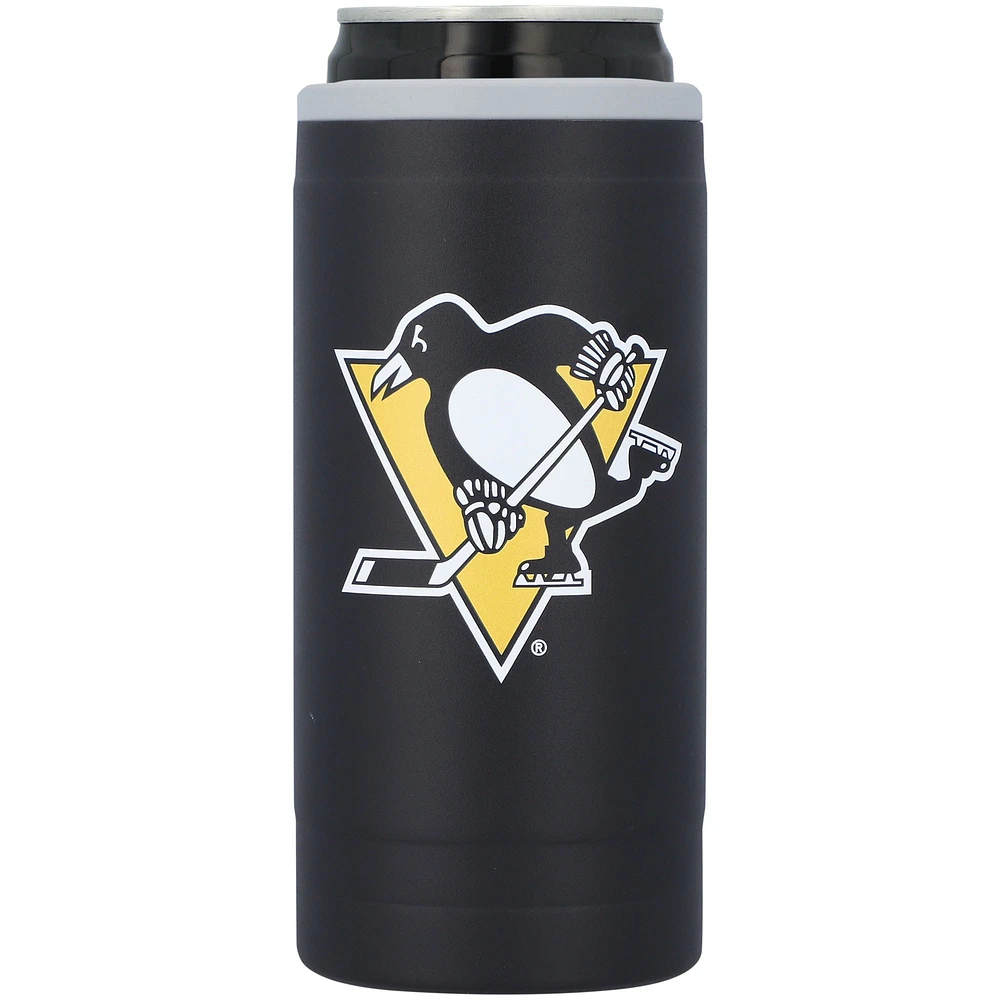 Pingouins de Pittsburgh 12oz. Refroidisseur de canette mince Flipside Powdercoat