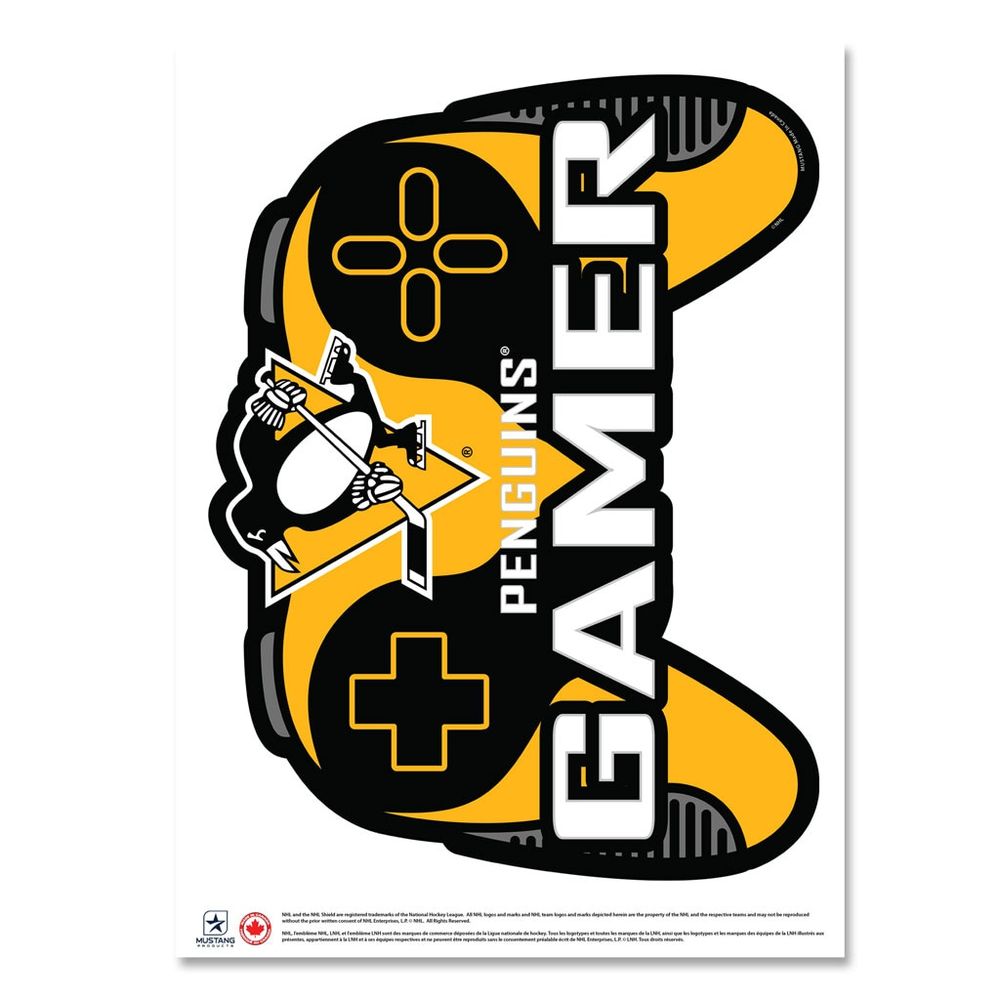 Pittsburgh Penguins - 16'' x 22'' Controller Gamer Wall Decal