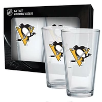 Pack de 2 Penguins de Pittsburgh 16oz. Verres à Mélange