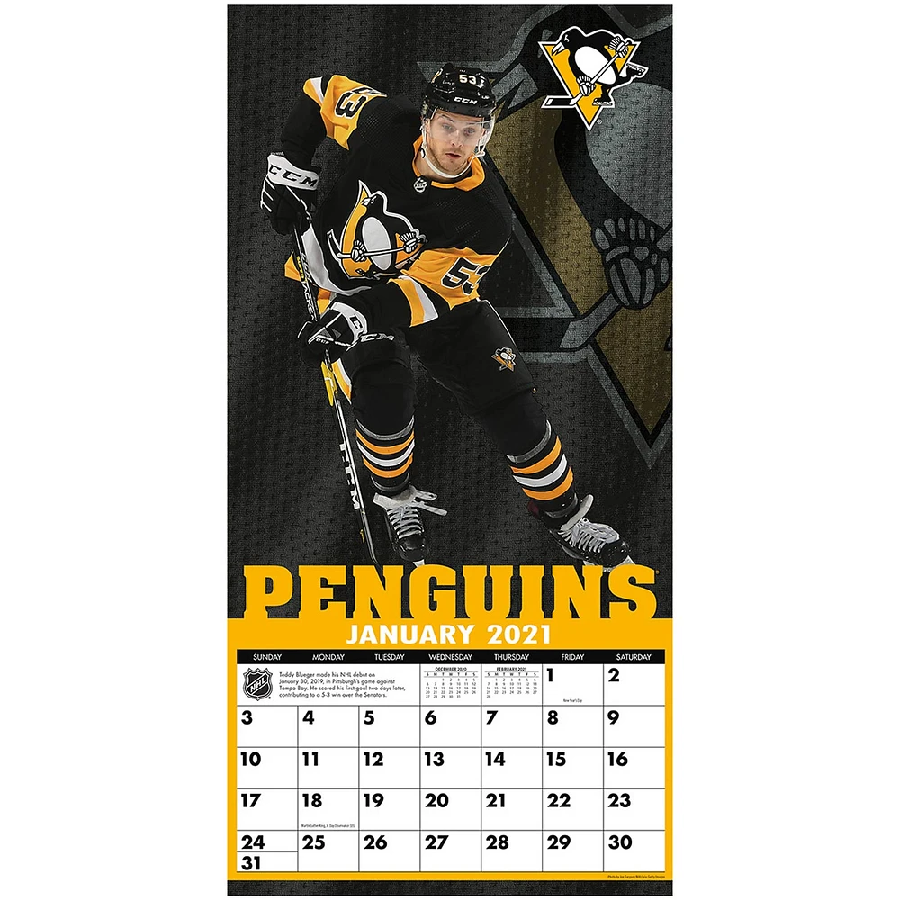 Pittsburgh Penguins 2021 Wall Calendar