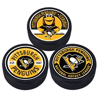 Pingouins de Pittsburgh - Pack de 3 rondelles