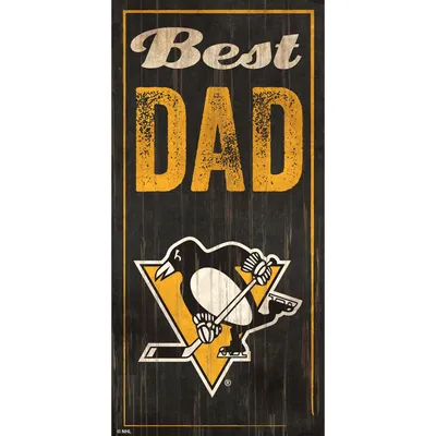 Pittsburgh Penguins 6" x 12" Best Dad Sign