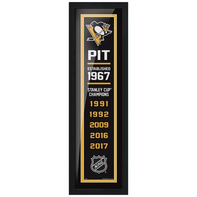 Pittsburgh Penguins - 6'' x 22'' Empire Framed Sign