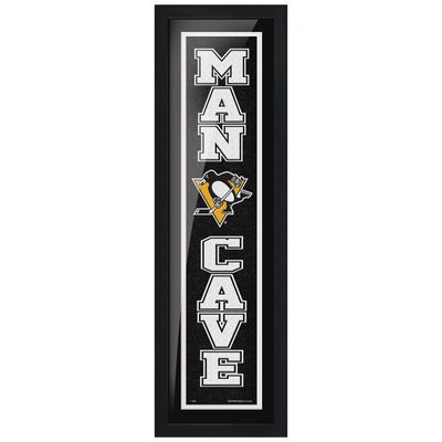 Pittsburgh Penguins 6'' x 22'' Man Cave Framed - Artwork