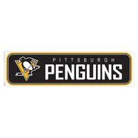 Mur repositionnable 90 '' x 23 '' Penguins de Pittsburgh - Décalque