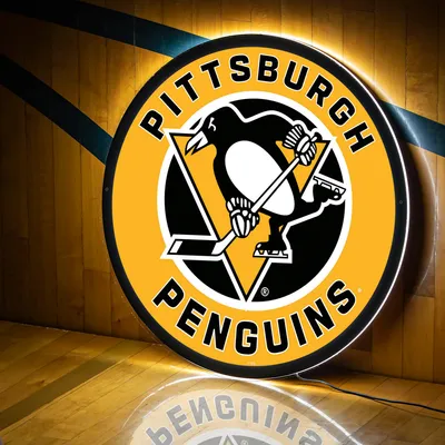 Pittsburgh Penguins LED XL Round Wall Décor