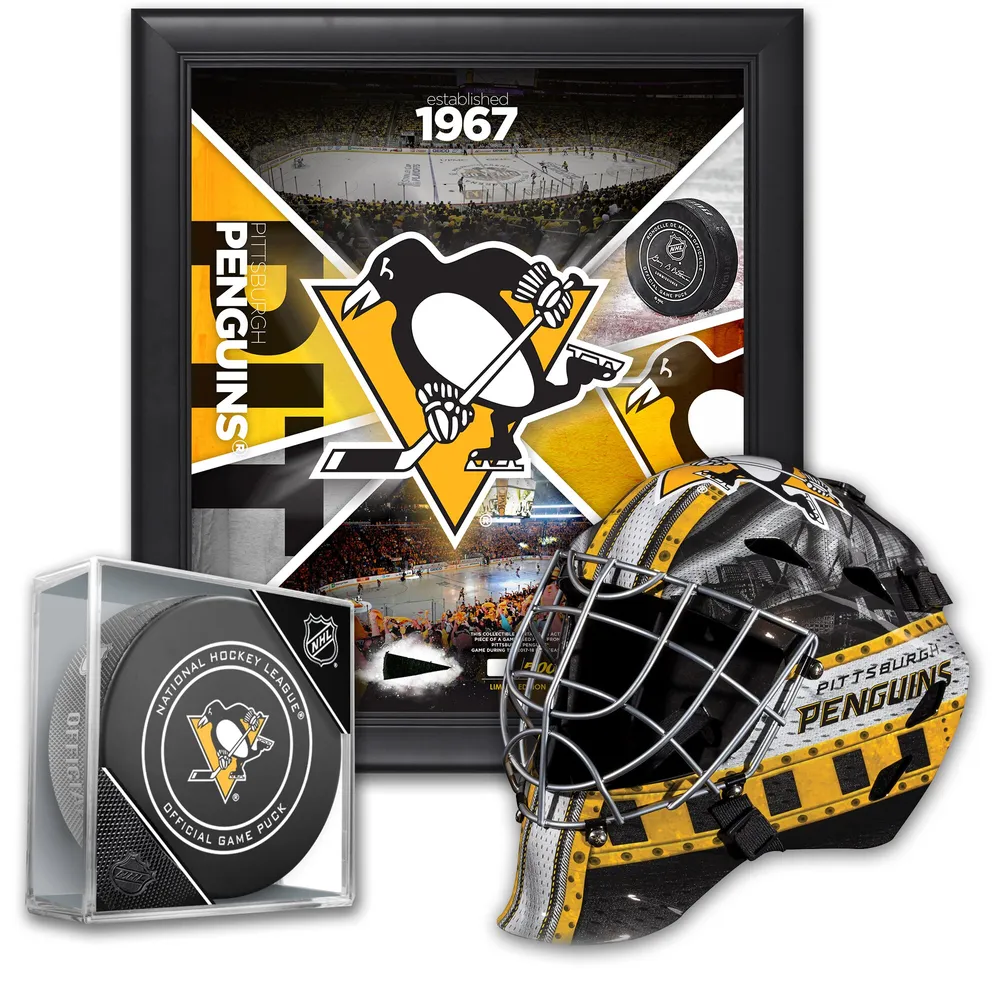 Boston Bruins Ultimate Fan Collectibles Bundle - Includes Team Impact 15 x 17 Frame Mini Goalie Mask and Official Game Puck