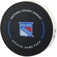 Rickard Rakell Pittsburgh Penguins Game-Used Goal Puck vs. New York Rangers on February 7, 2025