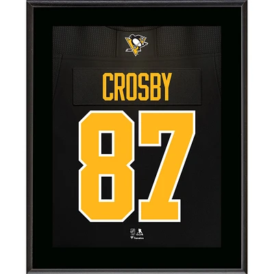 Plaque de joueur sublimée avec numéro de maillot de 10,5" x 13" des Penguins de Pittsburgh de Sidney Crosby