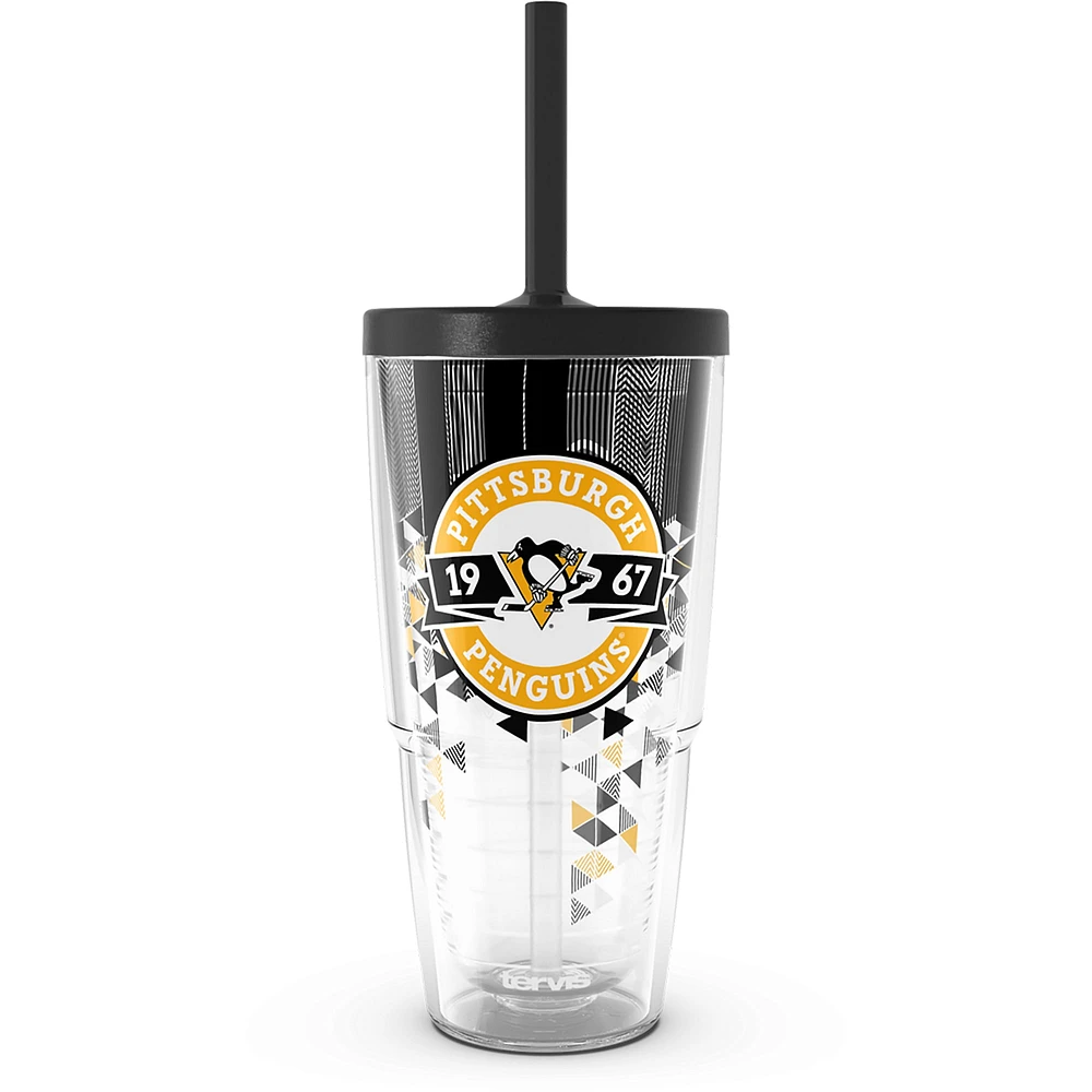 Gobelet classique Tervis Pittsburgh Penguins de 24 oz avec couvercle à paille