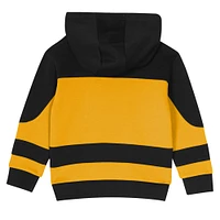 Ensemble sweat à capuche et pantalon de survêtement en molleton noir/doré pour tout-petit des Penguins Pittsburgh Puck Hero