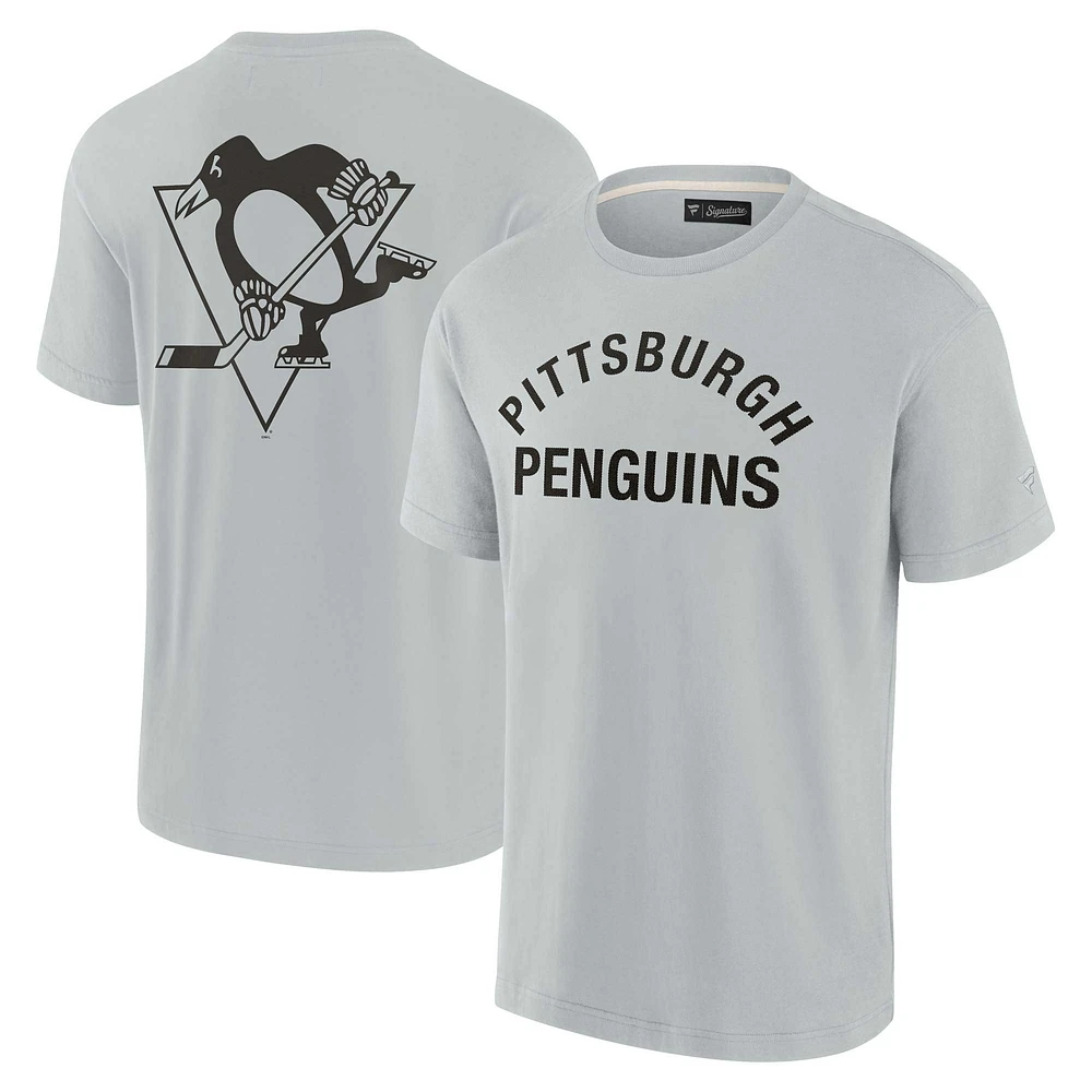 Unisex Fanatics Gray Pittsburgh Penguins Elements Super Soft Short Sleeve T-Shirt