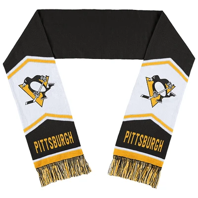 WEAR by Erin Andrews Écharpe à rayures jacquard des Penguins de Pittsburgh