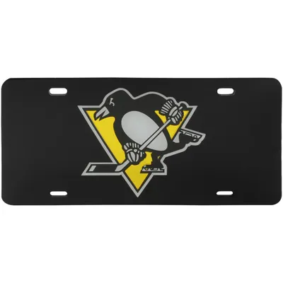 Pittsburgh Penguins WinCraft Logo Crystal Mirror License Plate