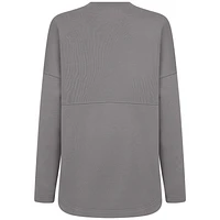 Women's Levelwear  Gray Pittsburgh Penguins Mother's Day Beaudry Arched Pullover Sweatshirt