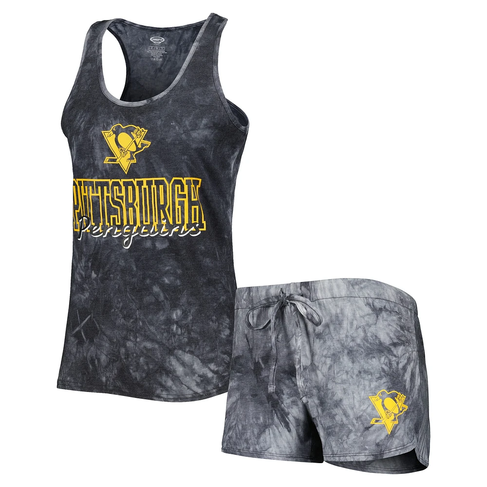 Women's Concepts Sport  Charcoal Pittsburgh Penguins Billboard Tank Top & Shorts Sleep Set