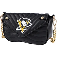 Cuce Pittsburgh Penguins Sac à bandoulière en cuir végétalien pour femme