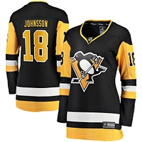 Maillot de joueur échappé à domicile Andreas Johnsson Fanatics pour femmes, noir, Pittsburgh Penguins