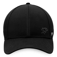 Women's Fanatics Black Pittsburgh Penguins Authentic Pro Road Structured Adjustable Hat