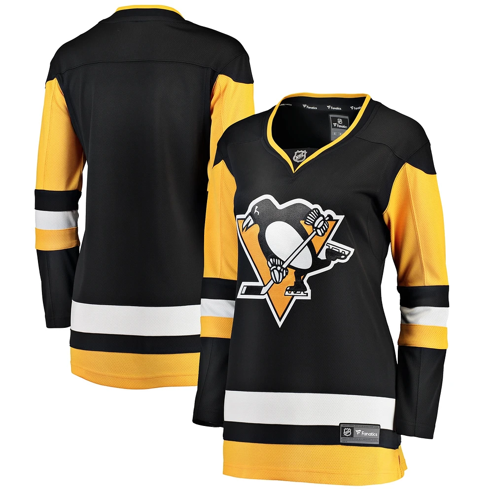 Maillot Fanatics noir Pittsburgh Penguins Breakaway Domicile pour femmes