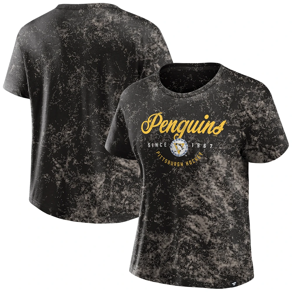 Women's Fanatics  Black Pittsburgh Penguins Breakaway T-Shirt