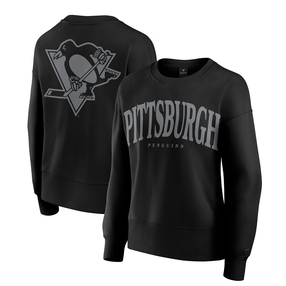 Sweat-shirt à capuche noir Elements Flow des Penguins de Pittsburgh pour femmes Fanatics