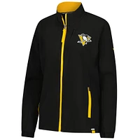 Women's Fanatics Black Pittsburgh Penguins Full-Zip Coaches Jacket