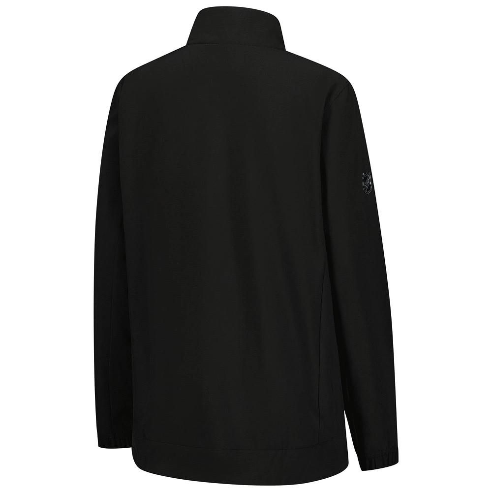 Women's Fanatics Black Pittsburgh Penguins Full-Zip Coaches Jacket