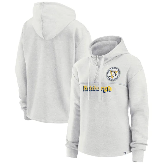 Lids Pittsburgh Steelers Fanatics Branded Women's Historic Logo Sport  Resort Vintage Arc Cropped Raw Edge Pullover Hoodie - Heathered Charcoal