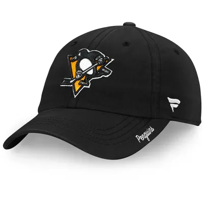 Pittsburgh Penguins Fanatics Branded Women's Core Primary Logo Adjustable Hat - Black