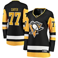 Maillot d'échappée à domicile noir des Penguins de Pittsburgh Fanatics Jeff Carter pour femmes