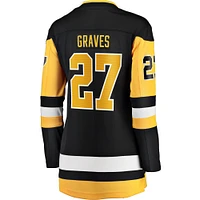 Women's Fanatics Ryan Graves Black Pittsburgh Penguins Home Breakaway Player Jersey