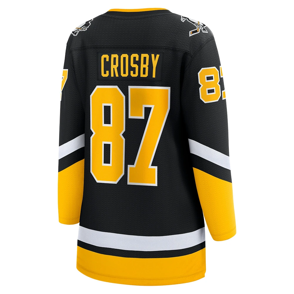 Maillot de joueur alternatif Premier Breakaway des Penguins Pittsburgh 2021/22 Sidney Crosby pour femmes Fanatics